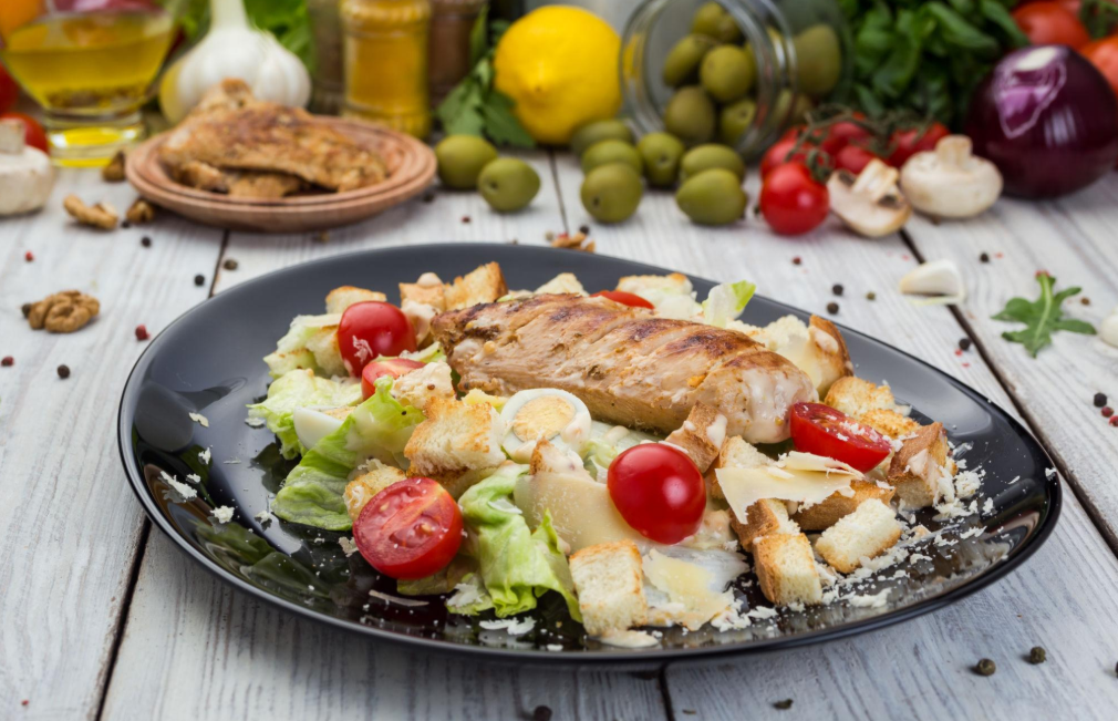Grilled Chicken Caesar Salad 🥗🍗