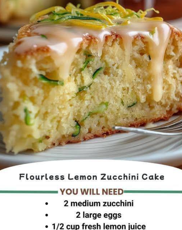 Flourless Lemon Zucchini Cake 🍋🥒