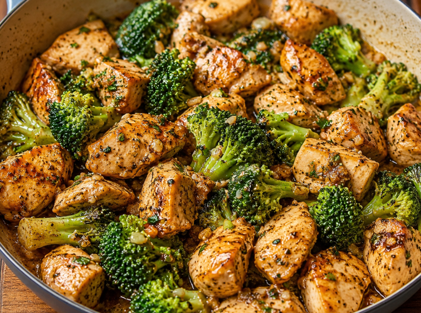 Garlic Butter Chicken with Broccoli (Keto & Low Carb)