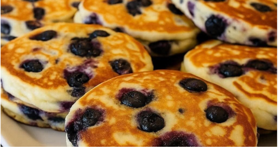 Blueberry Protein Pancakes