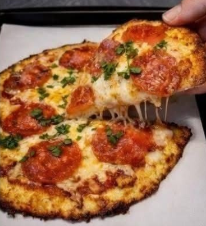 Crispy 2-Ingredient Cottage Cheese Pizza Crust 