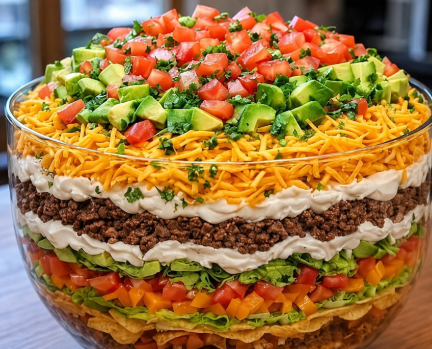 Seven Layer Taco Salad 