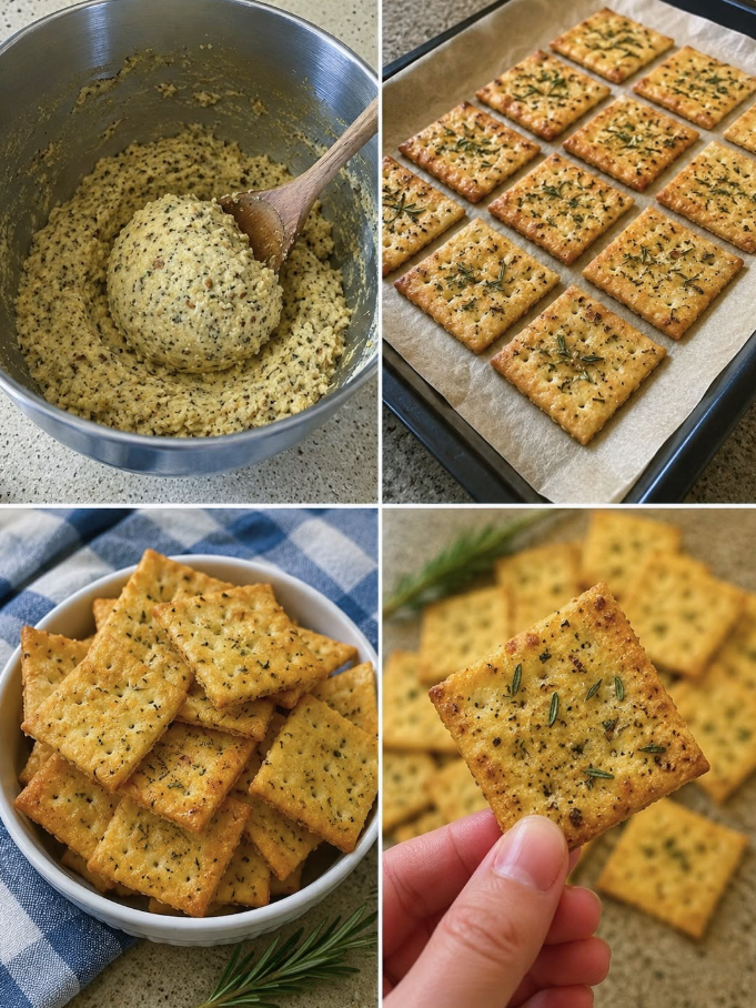 Keto Herb Crackers (Crispy, Buttery & Low-Carb)